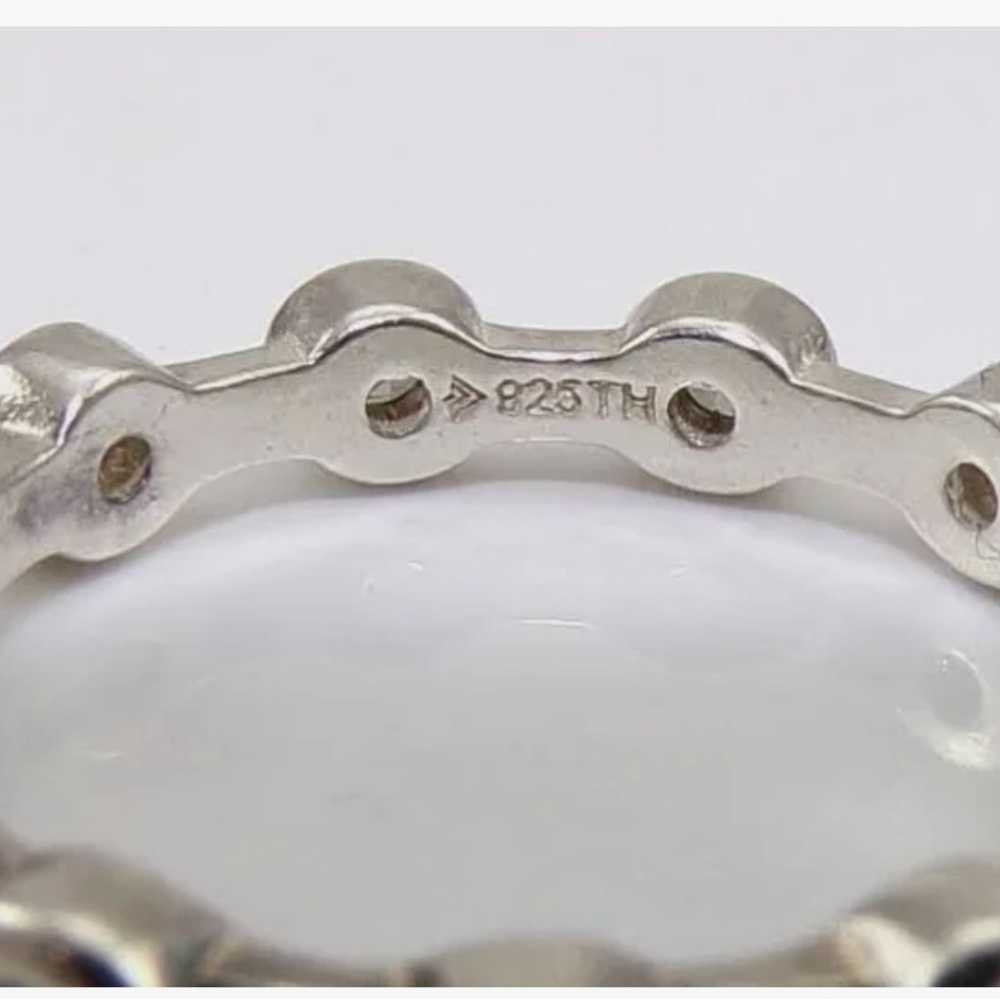Silpada Silver Ring with Clear Stones - Picture 3 of 5